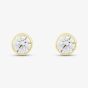 9ct Gold 5mm Cubic Zirconia Round Stud Earrings 1573423