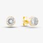 9ct Yellow Gold Cubic Zirconia Round Stud Earrings 1577529