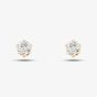 9ct Yellow Gold Cubic Zirconia Round Stud Earrings SE303