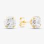 9ct Gold 6mm 4 Claw Round Cubic Zirconia Stud Earrings 1.58.4979