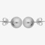 9ct White Gold 8-8.5mm Grey Freshwater Pearl Stud Earrings EOZ110RF-G