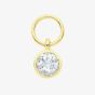 9ct Yellow Gold Round Cubic Zirconia Earring Charm EPN0013