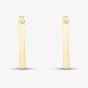 9ct Yellow Gold 23.5mm Rectangular-Tube Hoop Earrings 1.53.3699