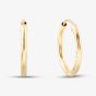 9ct Yellow Gold 15mm Diamond-Cut Sleeper Hoop Earrings 1.53.9899