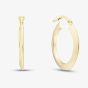 9ct Yellow Gold Diamond Cut Creole Hoop Earrings 1.51.3191