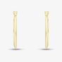 9ct Yellow Gold Diamond Cut Creole Hoop Earrings 1.51.3191
