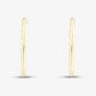 9ct Yellow Gold 14mm Twist Endless Hoop Earrings 1.51.3198