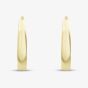 9ct Yellow Gold Tube Huggy Hoop Creole Earrings 1.59.1779