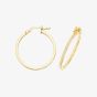 9ct Yellow Gold 20mm Hoop Earrings ER1007-20