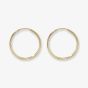 9ct Yellow Gold 18mm Sleeper Hoop Earrings ES112