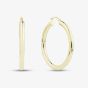 9ct Yellow Gold Medium Tube Hoops Earrings E-SLRT-435-9Y