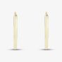 9ct Yellow Gold Medium Tube Hoops Earrings E-SLRT-435-9Y