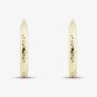 9ct Yellow Gold Hammered Pattern Hoop Earrings E-HTCC-320-9Y