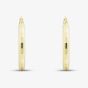 9ct Yellow Gold 20mm Medium Patterned Hoop Earrings E-HTDC-320-9Y