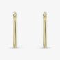 9ct Yellow Gold 20mm Thin Tube Hoop Earrings E-SLRT-215-9Y