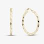 9ct Yellow Gold Twisted 25mm Hoop Earrings OR43325