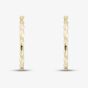 9ct Yellow Gold Twisted 25mm Hoop Earrings OR43325