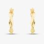 9ct Yellow Gold 17mm Twist Creole Earrings 1.52.7459