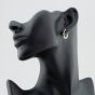 9ct Gold Two Colour Groove Creole Earrings 2.53.3889