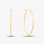 9ct Yellow Gold Oval Hoop Earrings ST-ER584
