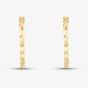 9ct Gold Diamond Cut Creole Earrings 1-53-8419