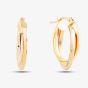9ct Yellow Gold Double Oval Hoop Earrings ER383