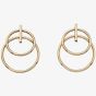  9ct Gold Double Circle Earrings GE2160