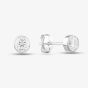 9ct White Gold small Rubover Cubic Zirconia Stud 5.57.9949