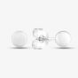 9ct White Gold 4mm Ball Stud Earrings SE104