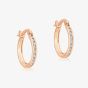 9ct Rose Gold Cubic Zirconia Hoop Earrings 5.58.8369