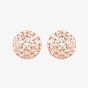 9ct Rose Gold Pyramid Button Stud Earrings 5.55.7112