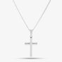 Silver Plain Cross and Chain SCS21