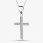 Silver & Crystal Cross Pendant 13851 N2326