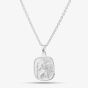 Silver Double-Sided St Christopher Square Necklace P30-8035-SC1118