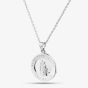 Sterling Silver Round St. Christopher Pendant SJR1013xCH18R1