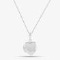 Sterling Silver Plain Heart Locket Necklace P3530 N2326