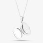 Silver Plain Engravable Oval Locket L17P160406 N2326