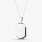 Silver Engravable Octagonal Locket L17P18064 N2326