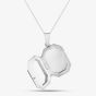 Silver Engravable Octagonal Locket L17P18064 N2326