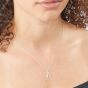 Sterling Silver Cubic Zirconia Initial "R" Pendant Necklace P4740CR