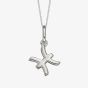 Sterling Silver Pisces Zodiac Sign Pendant Necklace P4999