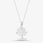 Sterling Silver Cubic Zirconia Tree Necklace 8.68.4622