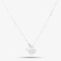 Sterling Silver Cubic Zirconia Crown Pendant N611057
