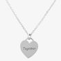 Silver Classic Together Heart Pendant Necklace THB001504