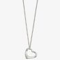 Sterling Silver Open Heart Necklace P353