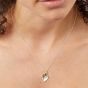 Sterling Silver Two-Tone Double Heart Necklace P3791 N2326