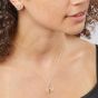 Sterling Silver Two-Tone Honeycomb & Bee Necklace P4839 N2326