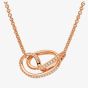 Fei Liu Serenity Rose Gold Plated & Cubic Zirconia Twist Pendant SER-925P-301-CZ000