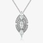 V Jewellery Silver Marquise Pendant 3052