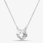 Silver Angel Wings Heart Necklace NCC0086A